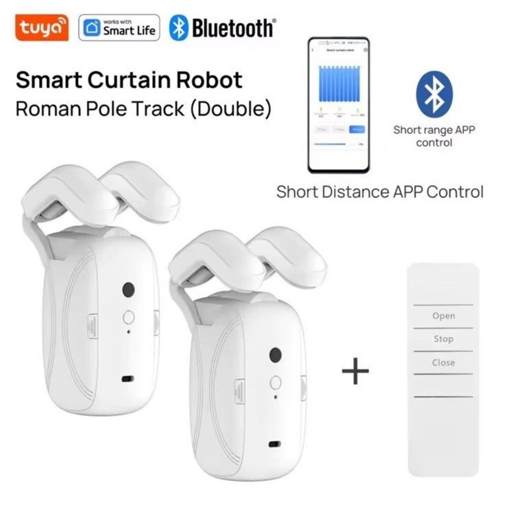 Smart Curtain Robot APP Control Tuya Gateway Remote Control NEW 2 piece LY-1668